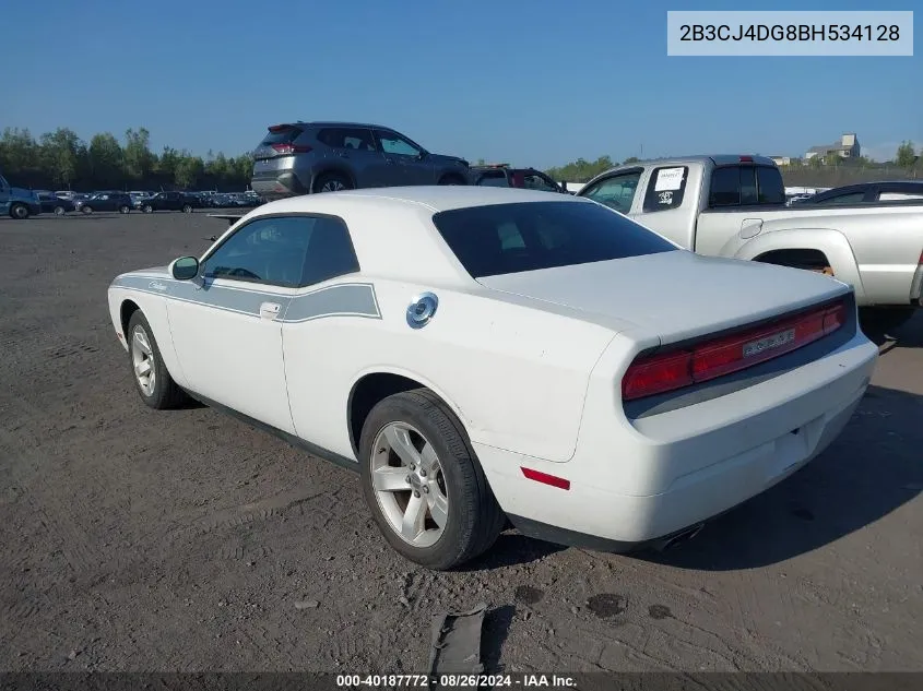 2B3CJ4DG8BH534128 2011 Dodge Challenger