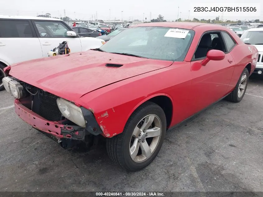 2011 Dodge Challenger VIN: 2B3CJ4DG7BH515506 Lot: 40240841