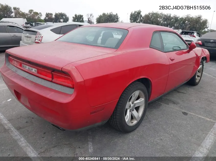 2011 Dodge Challenger VIN: 2B3CJ4DG7BH515506 Lot: 40240841