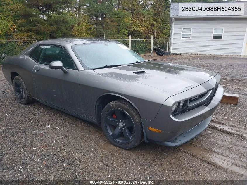 2011 Dodge Challenger VIN: 2B3CJ4DG8BH604355 Lot: 40455324