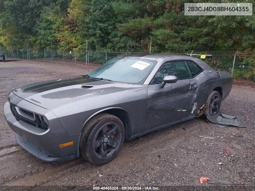 2011 Dodge Challenger VIN: 2B3CJ4DG8BH604355 Lot: 40455324