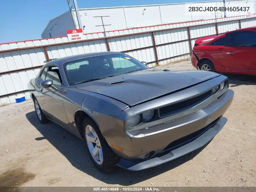 2011 Dodge Challenger VIN: 2B3CJ4DG4BH605437 Lot: 40514649