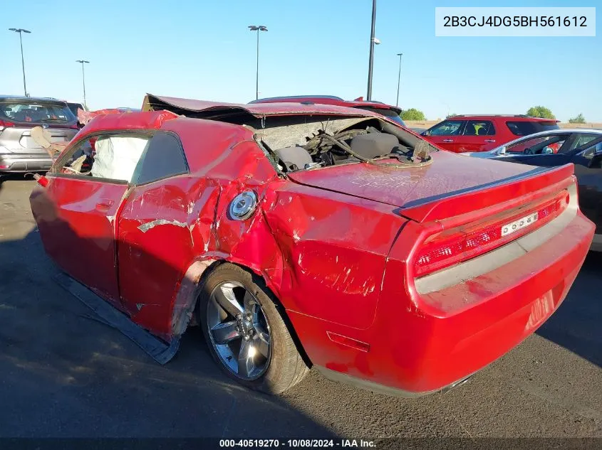 2011 Dodge Challenger VIN: 2B3CJ4DG5BH561612 Lot: 40519270