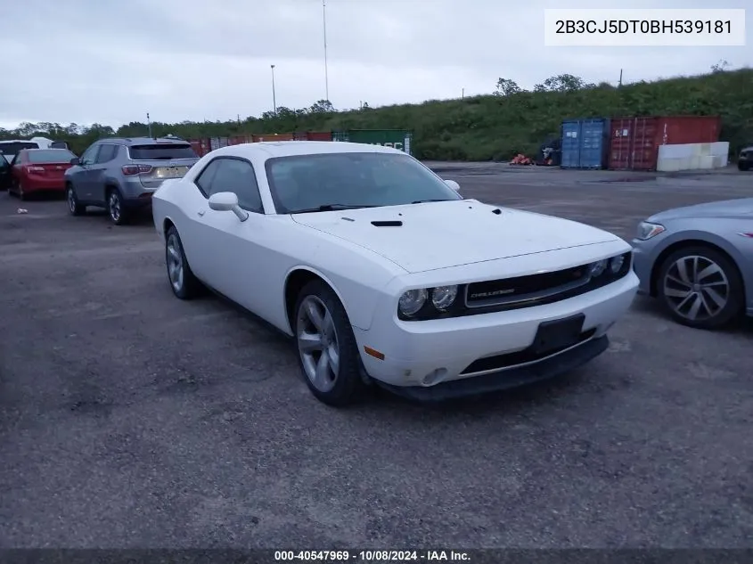 2011 Dodge Challenger R/T VIN: 2B3CJ5DT0BH539181 Lot: 40547969