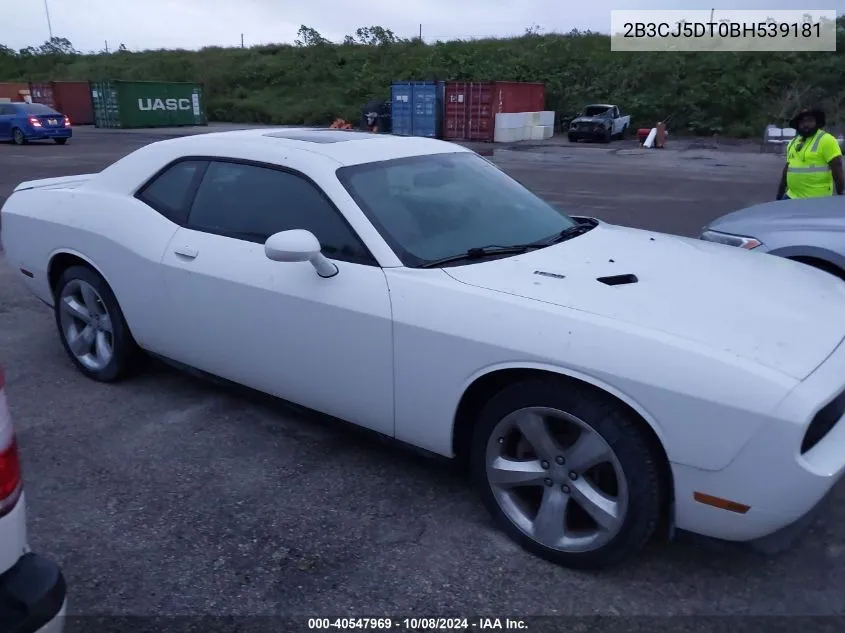 2011 Dodge Challenger R/T VIN: 2B3CJ5DT0BH539181 Lot: 40547969