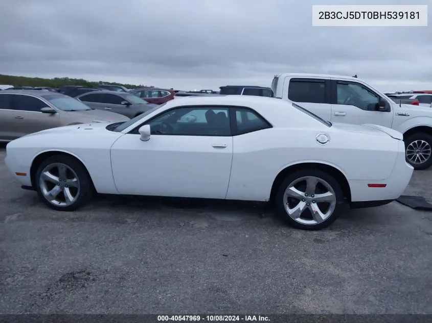 2011 Dodge Challenger R/T VIN: 2B3CJ5DT0BH539181 Lot: 40547969