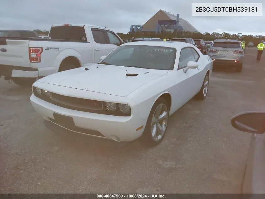 2011 Dodge Challenger R/T VIN: 2B3CJ5DT0BH539181 Lot: 40547969