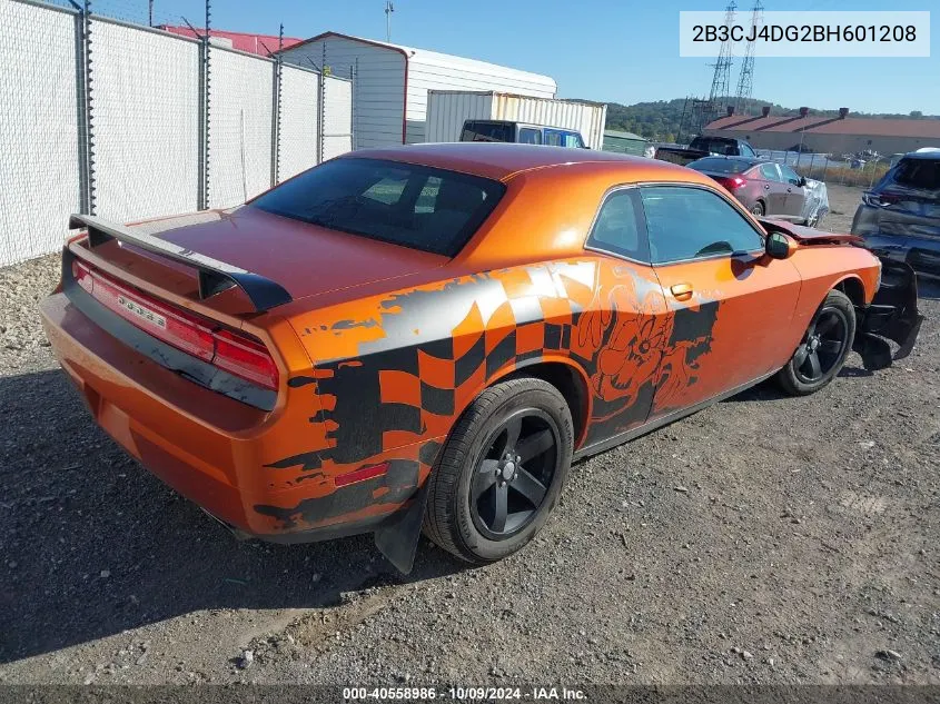 2011 Dodge Challenger VIN: 2B3CJ4DG2BH601208 Lot: 40558986