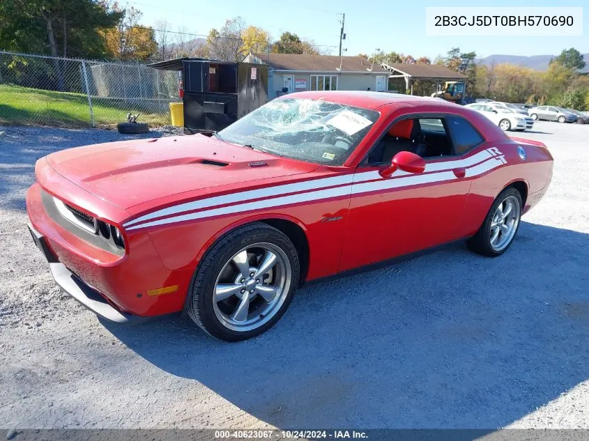 2011 Dodge Challenger R/T VIN: 2B3CJ5DT0BH570690 Lot: 40623067