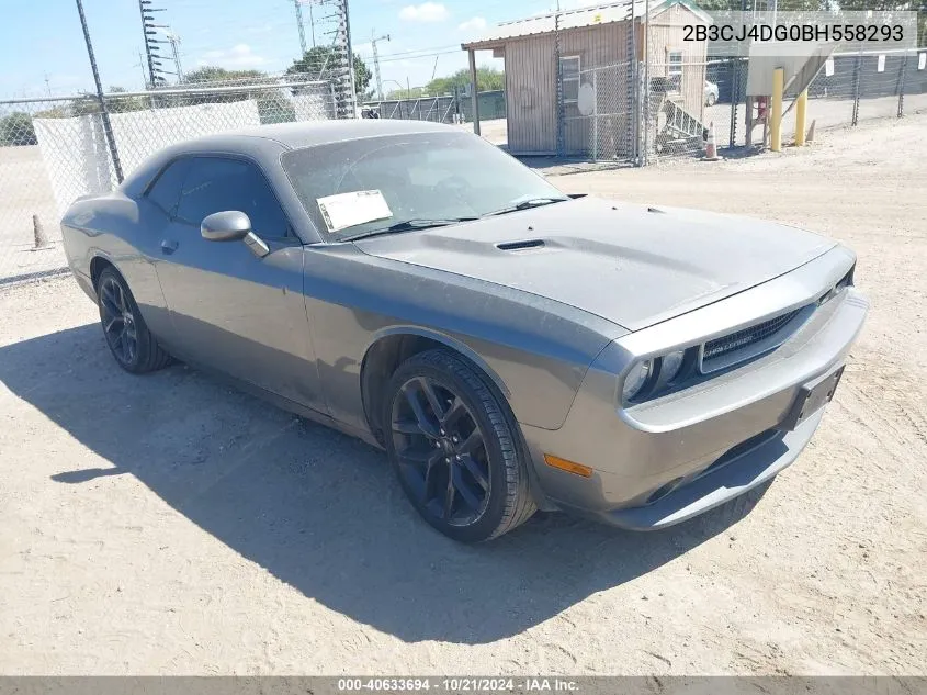 2011 Dodge Challenger VIN: 2B3CJ4DG0BH558293 Lot: 40633694