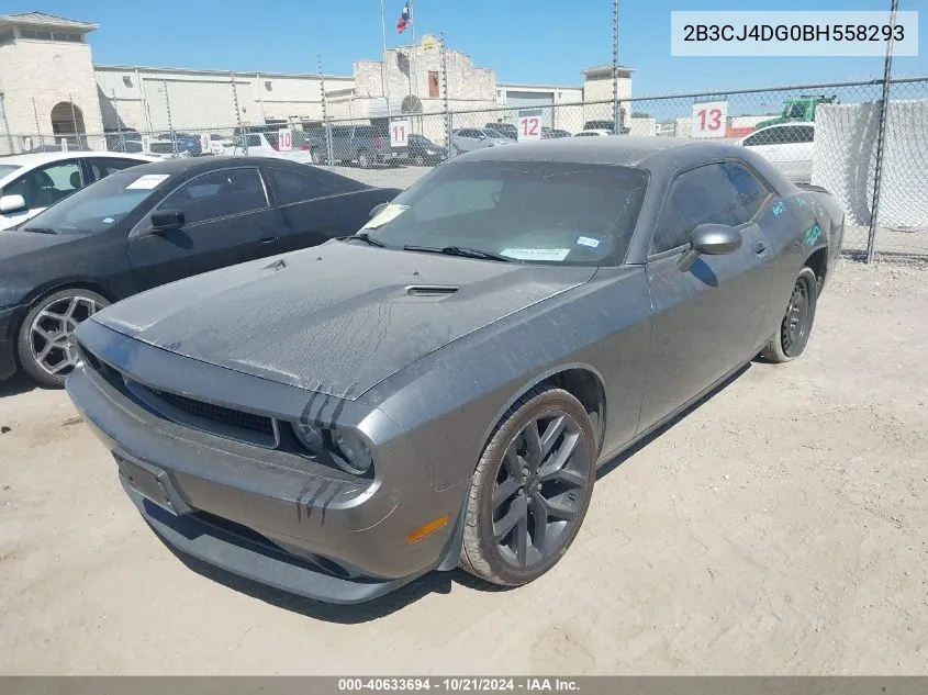 2011 Dodge Challenger VIN: 2B3CJ4DG0BH558293 Lot: 40633694