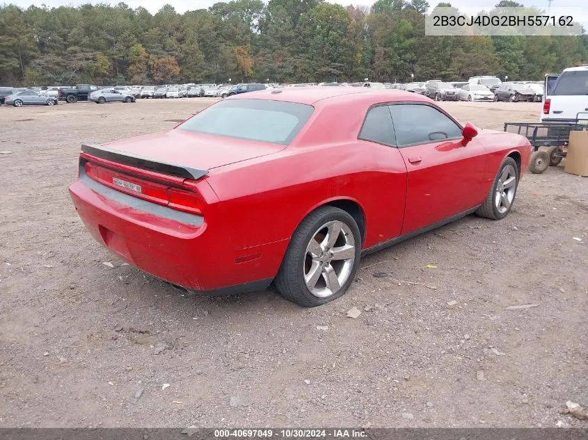 2011 Dodge Challenger VIN: 2B3CJ4DG2BH557162 Lot: 40697049