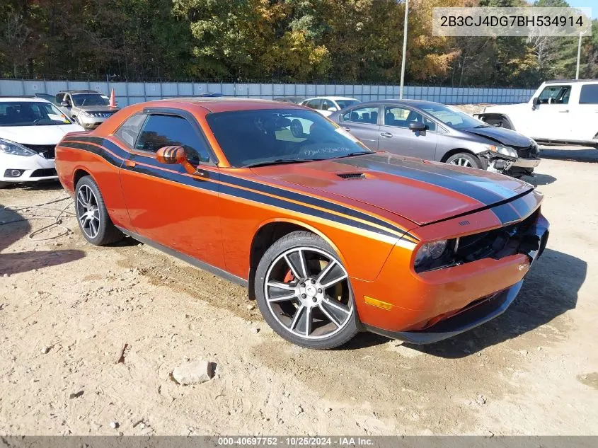 2011 Dodge Challenger VIN: 2B3CJ4DG7BH534914 Lot: 40697752