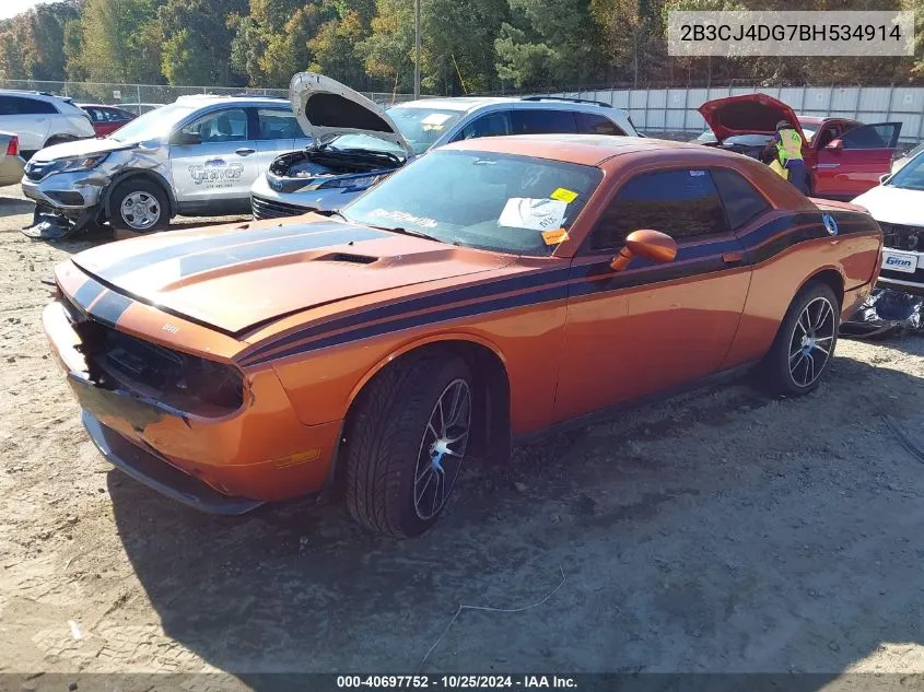 2011 Dodge Challenger VIN: 2B3CJ4DG7BH534914 Lot: 40697752