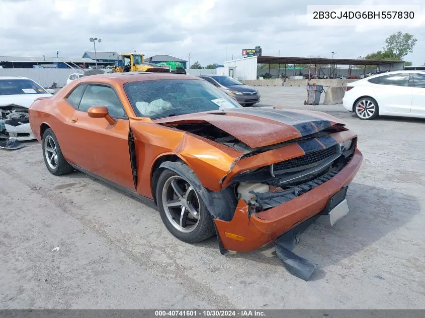 2011 Dodge Challenger VIN: 2B3CJ4DG6BH557830 Lot: 40741601