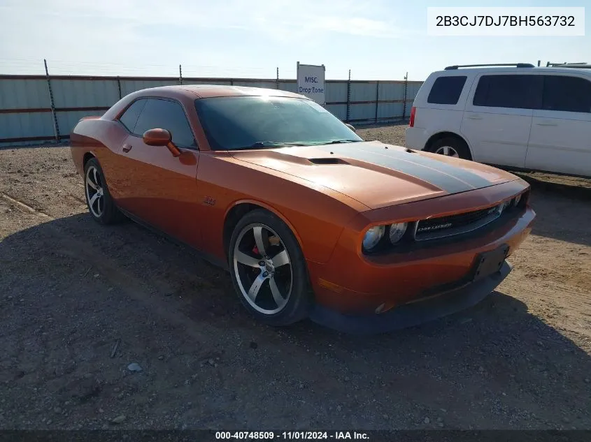 2011 Dodge Challenger Srt8 VIN: 2B3CJ7DJ7BH563732 Lot: 40748509