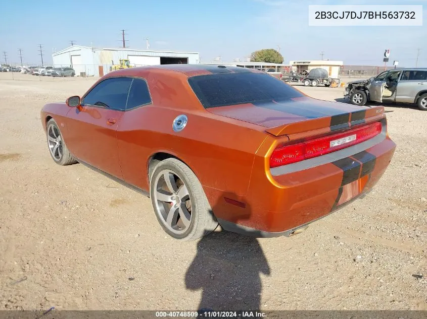 2011 Dodge Challenger Srt8 VIN: 2B3CJ7DJ7BH563732 Lot: 40748509