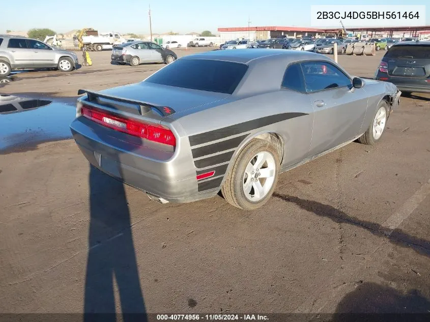 2011 Dodge Challenger VIN: 2B3CJ4DG5BH561464 Lot: 40774956