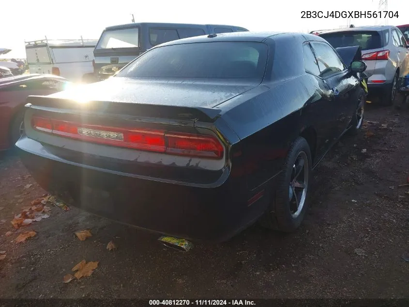 2011 Dodge Challenger VIN: 2B3CJ4DGXBH561704 Lot: 40812270