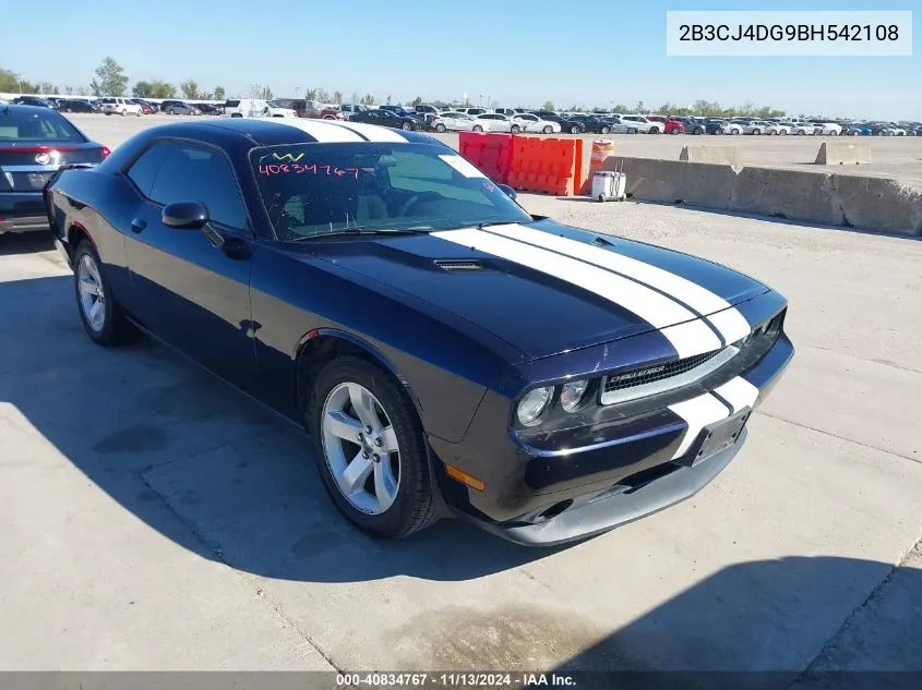 2B3CJ4DG9BH542108 2011 Dodge Challenger