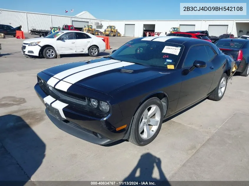 2B3CJ4DG9BH542108 2011 Dodge Challenger