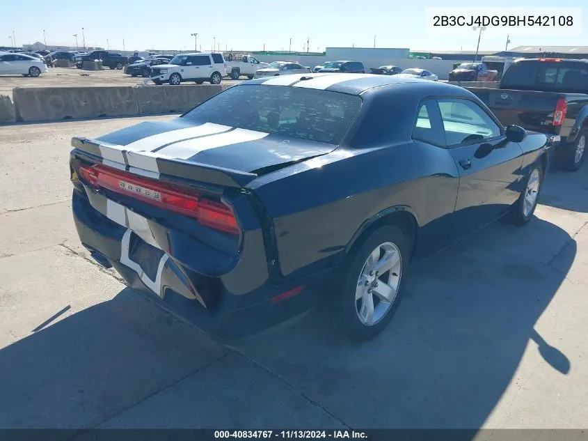 2B3CJ4DG9BH542108 2011 Dodge Challenger