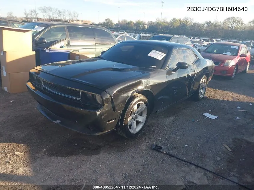 2011 Dodge Challenger VIN: 2B3CJ4DG7BH604640 Lot: 40852264