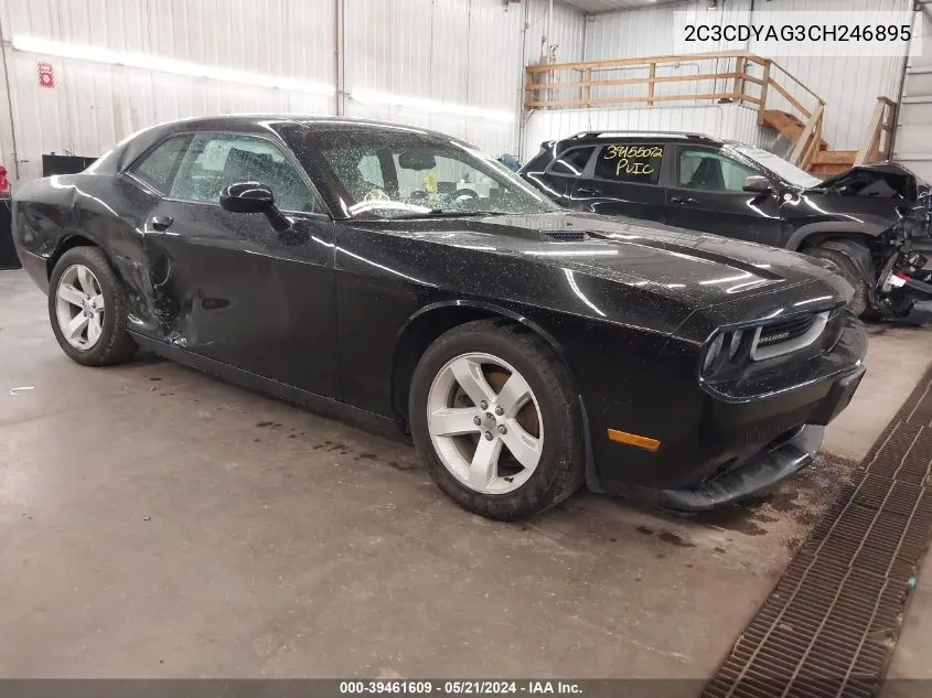 2012 Dodge Challenger Sxt VIN: 2C3CDYAG3CH246895 Lot: 39461609