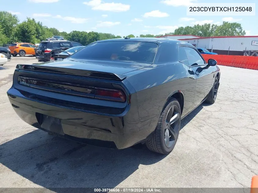 2012 Dodge Challenger R/T VIN: 2C3CDYBTXCH125048 Lot: 39796656