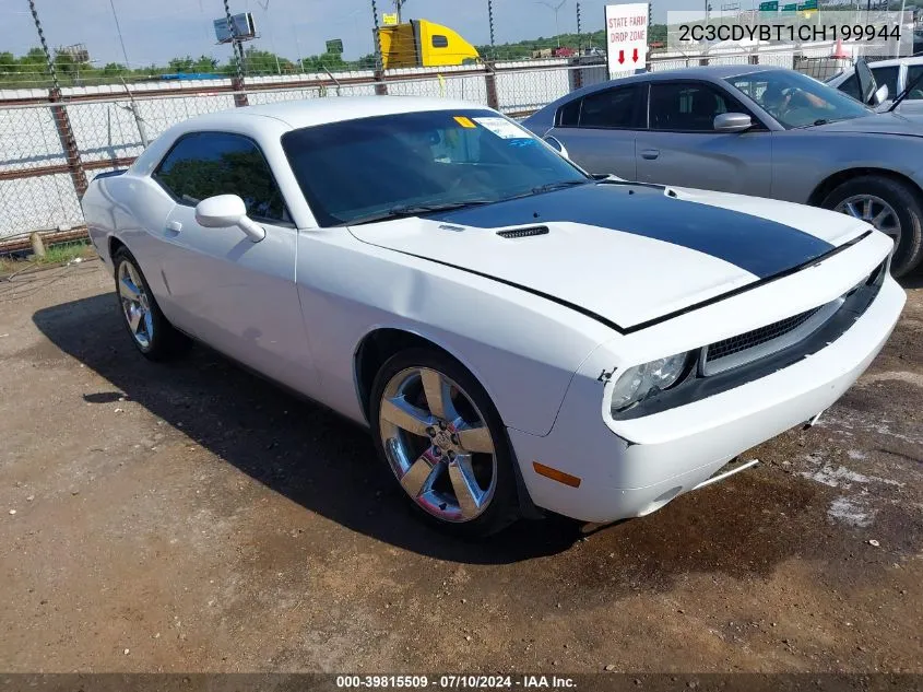 2012 Dodge Challenger R/T VIN: 2C3CDYBT1CH199944 Lot: 39815509