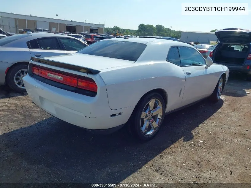 2012 Dodge Challenger R/T VIN: 2C3CDYBT1CH199944 Lot: 39815509