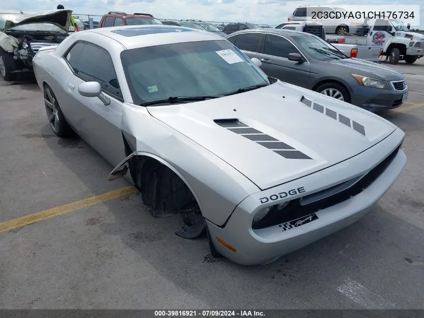 2C3CDYAG1CH176734 2012 Dodge Challenger Sxt