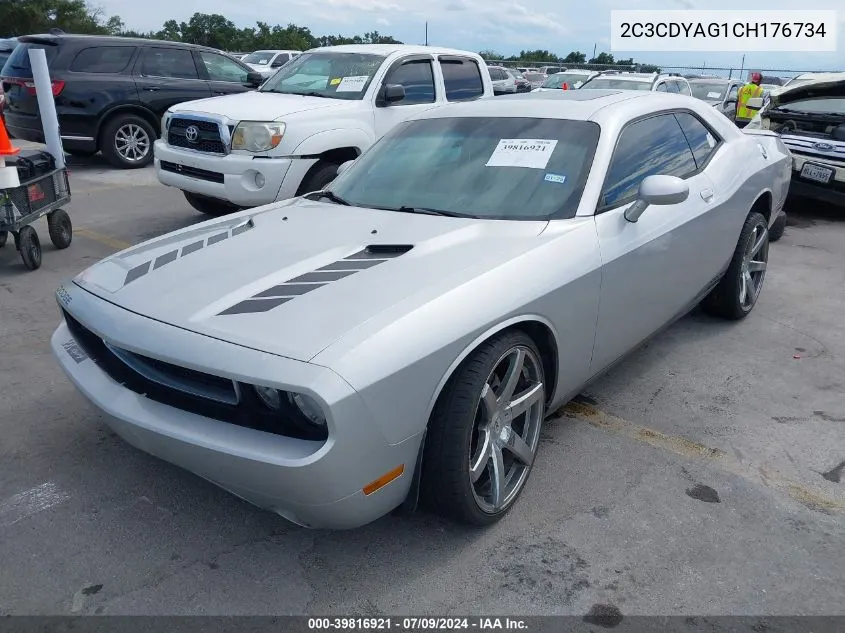 2C3CDYAG1CH176734 2012 Dodge Challenger Sxt