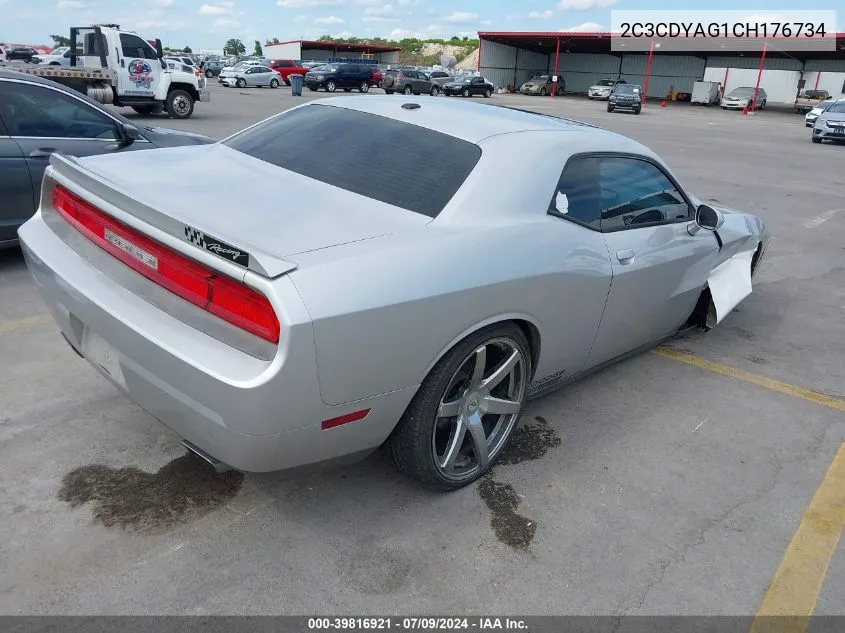 2012 Dodge Challenger Sxt VIN: 2C3CDYAG1CH176734 Lot: 39816921