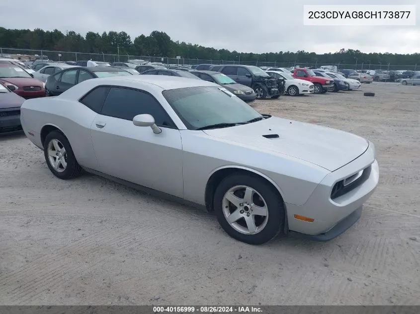 2C3CDYAG8CH173877 2012 Dodge Challenger Sxt