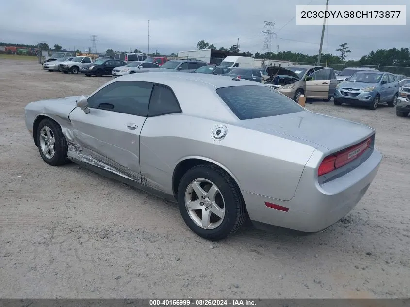 2012 Dodge Challenger Sxt VIN: 2C3CDYAG8CH173877 Lot: 40156999