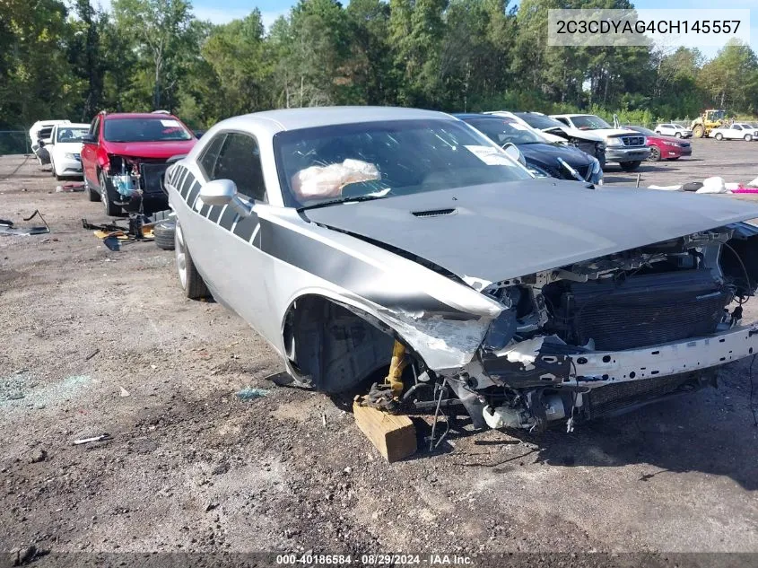 2012 Dodge Challenger Sxt VIN: 2C3CDYAG4CH145557 Lot: 40186584