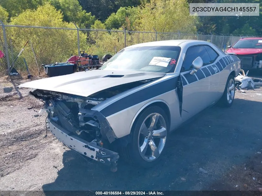 2012 Dodge Challenger Sxt VIN: 2C3CDYAG4CH145557 Lot: 40186584