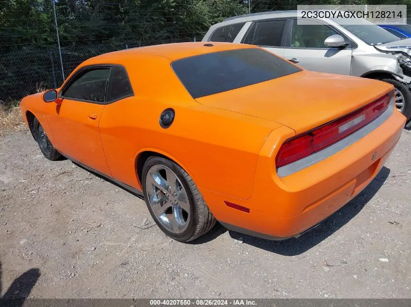 2C3CDYAGXCH128214 2012 Dodge Challenger Sxt