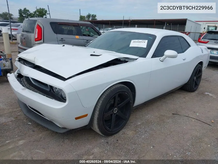 2012 Dodge Challenger R/T VIN: 2C3CDYBT9CH229966 Lot: 40260524