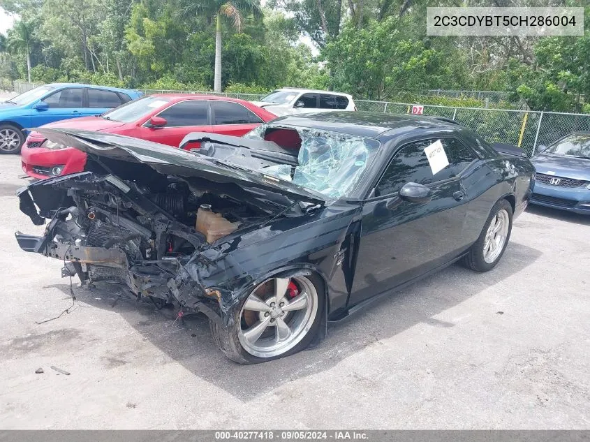 2012 Dodge Challenger R/T VIN: 2C3CDYBT5CH286004 Lot: 40277418