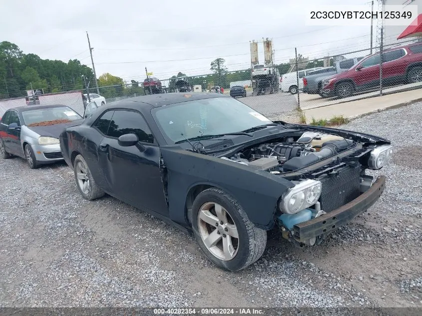 2012 Dodge Challenger R/T VIN: 2C3CDYBT2CH125349 Lot: 40282354