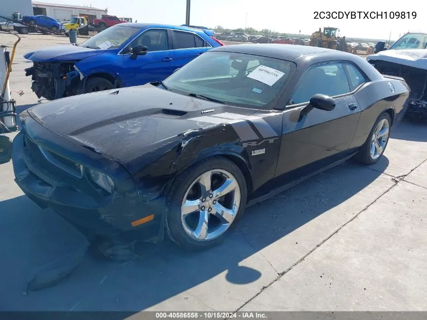 2012 Dodge Challenger R/T VIN: 2C3CDYBTXCH109819 Lot: 40586558