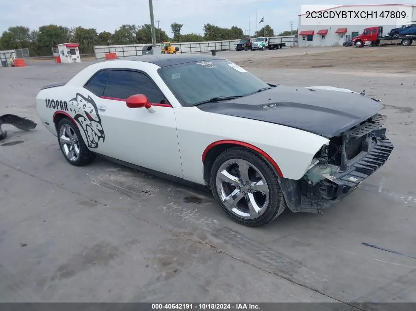 2012 Dodge Challenger R/T VIN: 2C3CDYBTXCH147809 Lot: 40642191