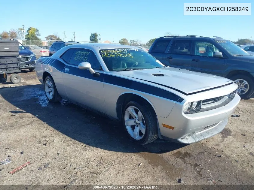 2012 Dodge Challenger Sxt VIN: 2C3CDYAGXCH258249 Lot: 40679028