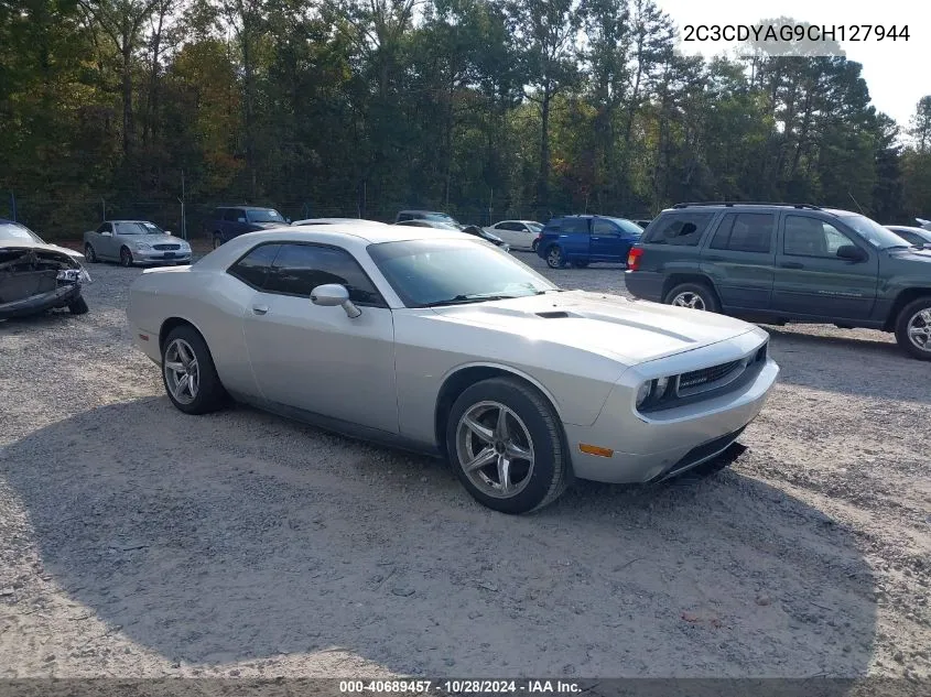 2012 Dodge Challenger Sxt VIN: 2C3CDYAG9CH127944 Lot: 40689457