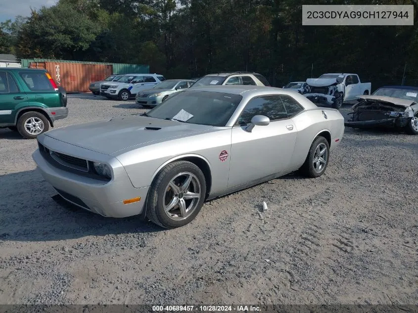 2012 Dodge Challenger Sxt VIN: 2C3CDYAG9CH127944 Lot: 40689457