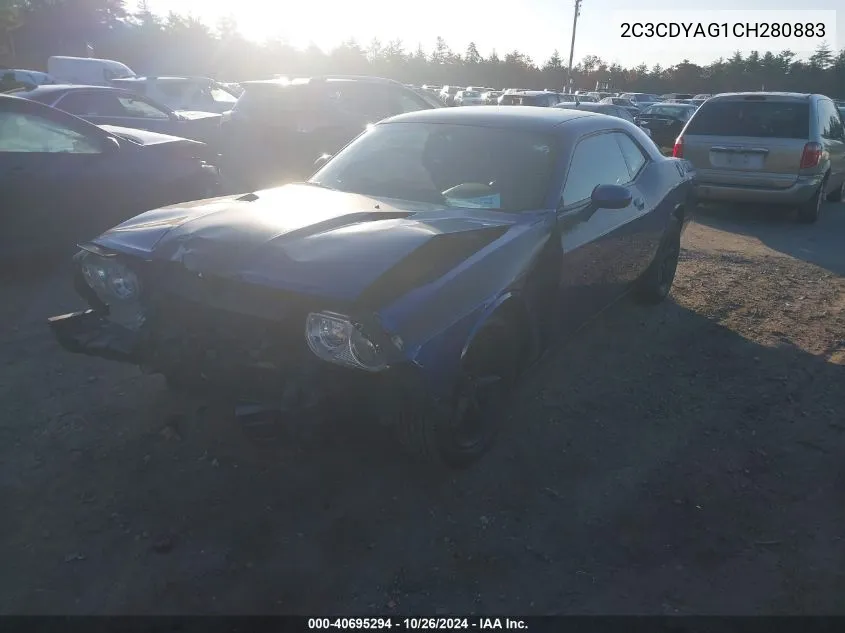 2012 Dodge Challenger Sxt VIN: 2C3CDYAG1CH280883 Lot: 40695294