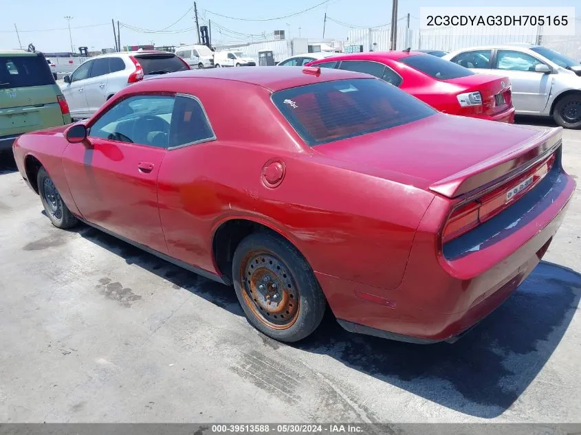 2013 Dodge Challenger Sxt Plus VIN: 2C3CDYAG3DH705165 Lot: 39513588