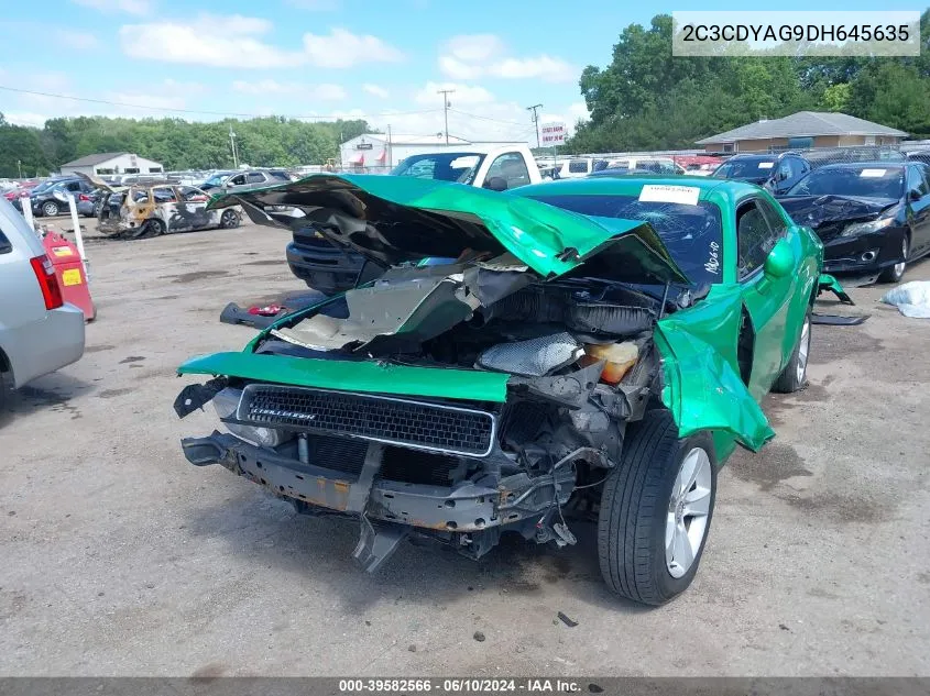 2013 Dodge Challenger Sxt VIN: 2C3CDYAG9DH645635 Lot: 39582566